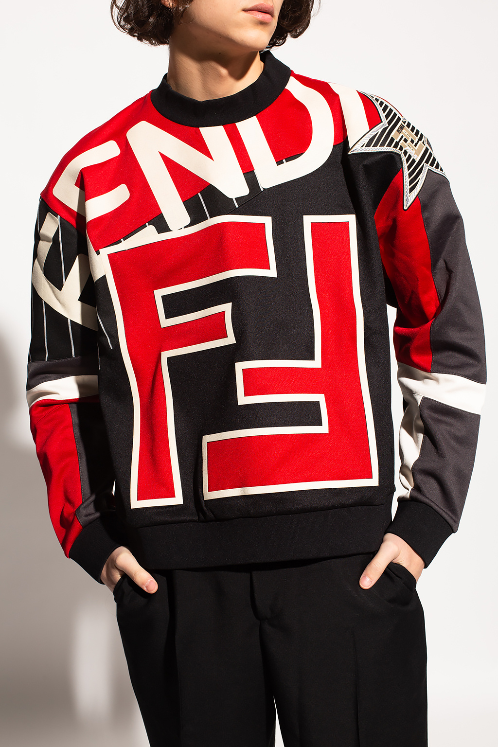 Red fendi sweatshirt online